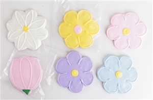 Hand Dec. Cookies - Assorted Flowers