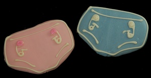 Baby Diaper Cookie, Personalized