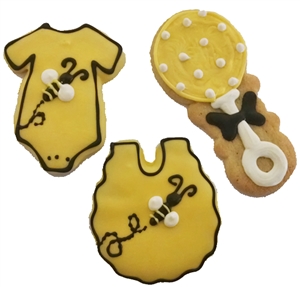 decorated baby cookie