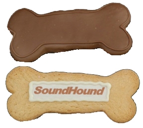 decorated cookie Dog Bone