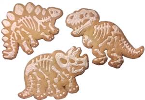 decorated Cookies Dinosaur with Bones