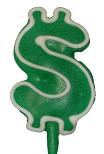 Hand Dec. Cookies - Dollar Sign