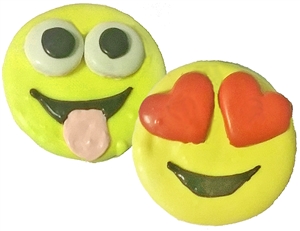 Hand Dec. Emoji Cookies