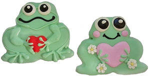 Hand Dec. Cookies - Love Frogs, set of 4