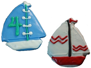 Hand Dec. Cookies - Sail Boat