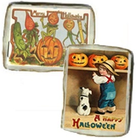 Halloween Vintage Postcard Cookies, one dozen