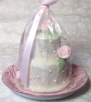 2 Tier Mini Hand Dec. Cake, ea.