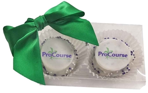 Mini Cake Truffles - Logo, Gift Box of 2