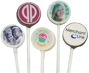 Mini Oreo® Cookie Pops - Photo or Logo, dozen