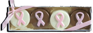 Oreo® Cookie Gift Box of 4, Pink Ribbon