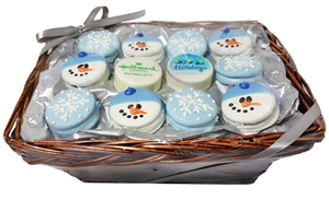 Oreo Cookies Winter Theme Gift Basket of 24