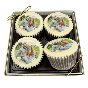 Candy-Topped Cupcakes - Gift Box of 4