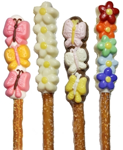 Pretzels Molded Butterflies & Flowers, EA