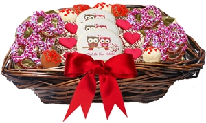 Assorted Valentine Sweet Treats Gift Basket