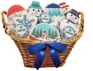 Sweet Treats - Winter Logo Cookie Basket of 18
