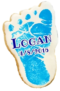 Printed Cookies Baby Feet