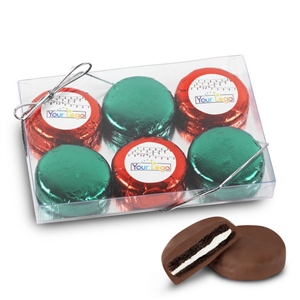 Your Logo Holiday Foiled Oreos - 6 pk