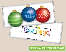Personalized Logo Candy Bar - Holiday Trio