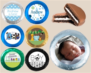 Foil Wrapped Oreo® Cookies - Baby Boy, Set of 24