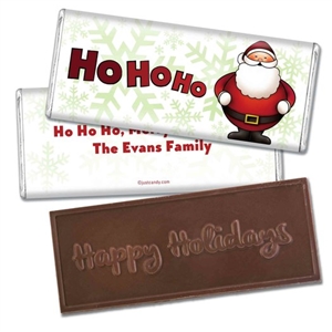 Personalized Holiday Candy Bar - Jolly & Round