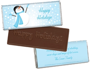 Personalized Holiday Candy Bar - Catching Snowflakes