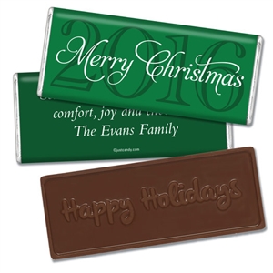 Personalized Holiday Candy Bar - Annual Christmas