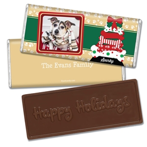 Personalized Holiday Candy Bar - Doggie Tree