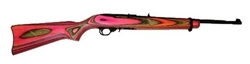 Ruger 10/22 Pink & Black Laminate Stock 18" .22LR Black Matte 1222