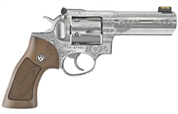Ruger GP100 4" SS Deluxe Engraved w/ Wood Grip .357 Magnum 1784