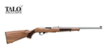 Ruger 10/22 Deluxe French Walnut Stock Stainless Steel .22LR Black Matte 21196