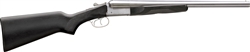 Stoeger Coach Gun DT Polished Nickel 20" Black Hardwood 12GA 31415