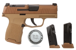 Sig Sauer P365 Coyote Tan 2A X-Ray Sights  Optic Ready 9mm 365-9-CXR3P-2A