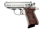 Walther PPK/S Stainless Steel Walnut Grips 7+1 .380ACP 4796004WG