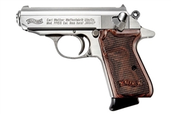 Walther PPK/S Stainless Steel Walnut Grips 7+1 .380ACP 4796004WG