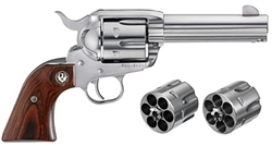 Ruger Vaquero 4-5/8" Stainless Combo .45LC + .45ACP 5144