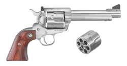 Ruger Blackhawk Flat Top Convertible 5-1/2" Stainless .357MAG + 9mm 5247