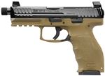 HK VP9-B Tactical Threaded Barrel FDE Push Buttom Mag Release w/ Night Sights 9mm (17-Round) 81000776