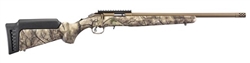 Ruger American Rimfire Go Wild Camo Threaded 18" Barrel 10RD MAG .22LR 8372