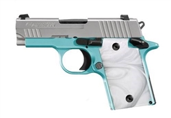 Sig Sauer P938 Robin's Egg Blue Night Sights 3" Nitron 6+1 9mm 938-9-REB-AMBI