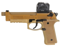 Beretta M9A3 FDE: Threaded Barrel Vertec Grip 9mm Decocker Only, JM9A4G18CO