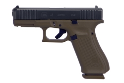 Glock 45 Flat Dark Earth GEN5: Mid- Size 9mm (17- Round Magazines) PA455S203DE