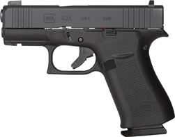 Glock 43x Black Ameriglo Night Sights 9mm UX4350301FRUC