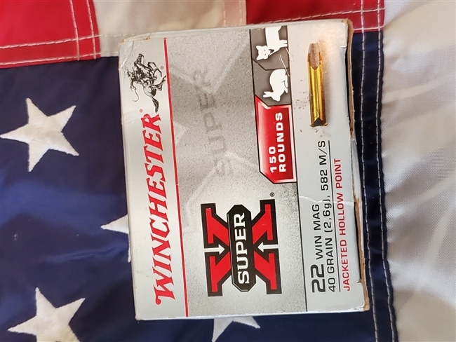 22 Win Mag Winchester Super X 40 Grain (150 Rounds Box)