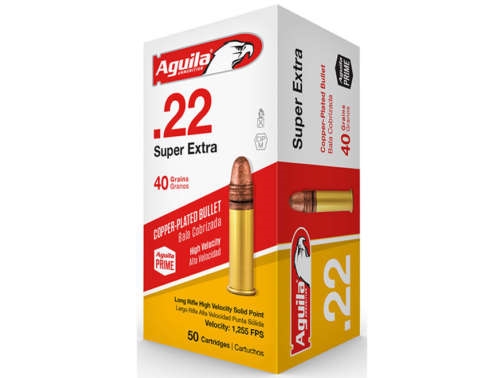 Aguila Super Extra High Velocity Ammunition 22 Long Rifle 40 Grain