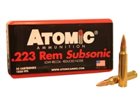 Atomic Ammunition 223 Remington Subsonic 77 Grain