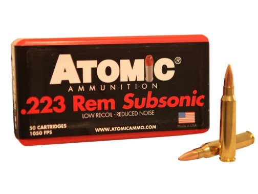 Atomic Ammunition 223 Remington Subsonic 77 Grain