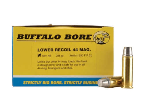 Buffalo Bore Ammunition 44 Remington Magnum 255 Grain Low Recoil