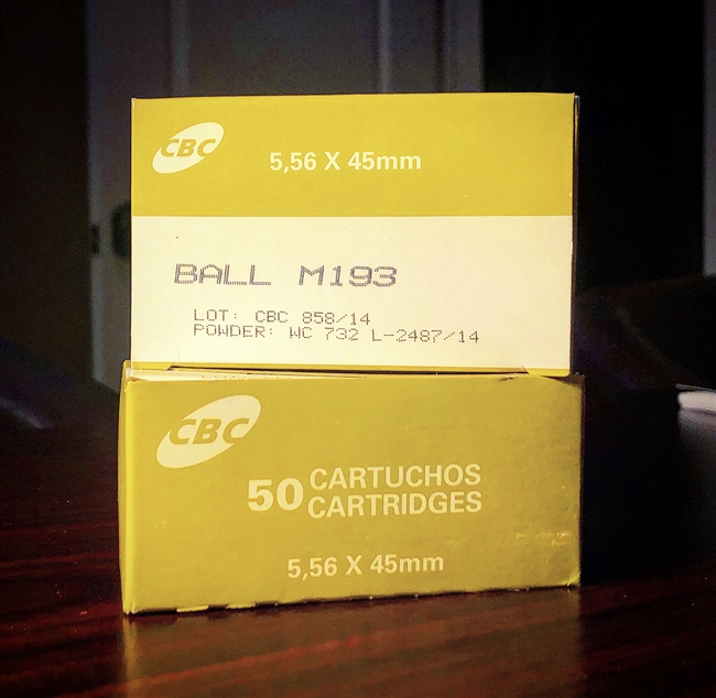 CBC 5.56x45 M193 Ball (50 rounds)