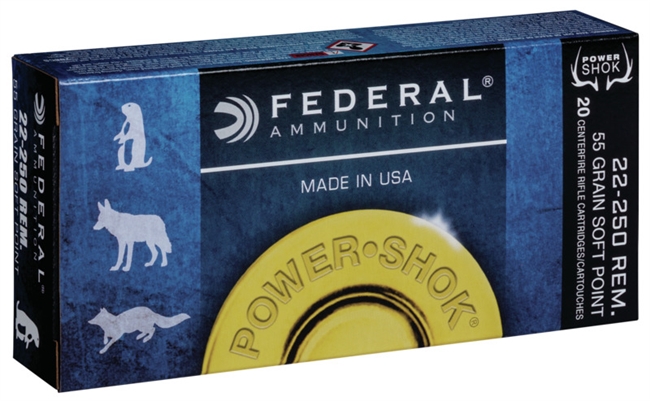 Federal Premium Ammunition 22-250 55gr