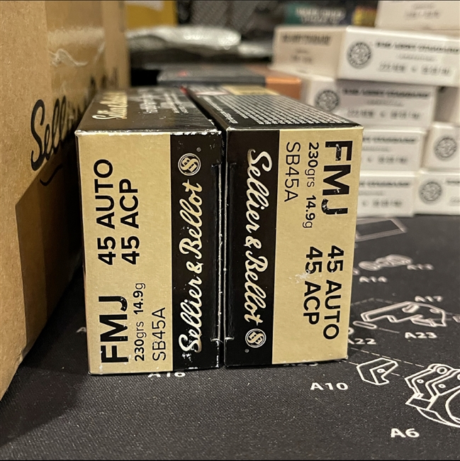 Sellier & Bellot .45ACP FMJ (500 Rounds)